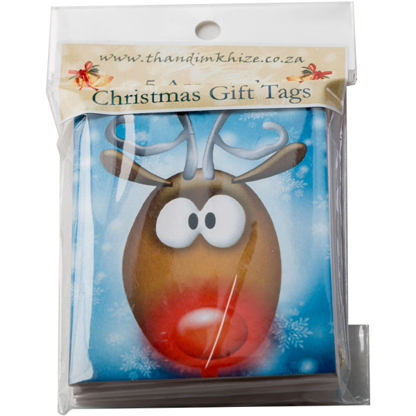 Pack of Five Gift Tags - Christmas